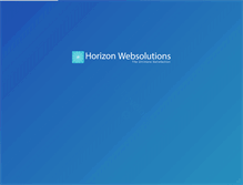 Tablet Screenshot of horizon-websolutions.com